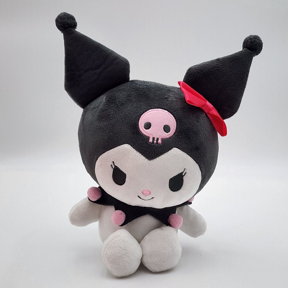 Sanrio Kawaii Cinnamoroll Plush Nakajima 10" Pink Skull Hot Pink Bow 2020